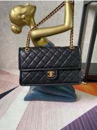 Replica Chanel flap bag Grained Calfskin AS2358 black JH01816Ha32