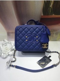 Replica Chanel Vanity Case Original A93343 blue JH03582tp14